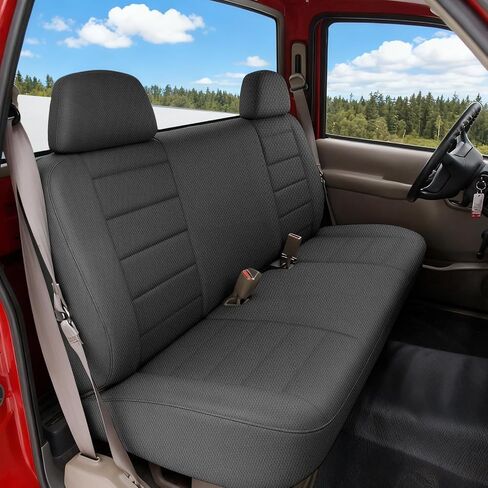 أغطية مقاعد البدلاء الأمامية استبدال لشاحنة 1988-1994 Chevy C/K 1500 مقعد 40/60 مع مسند للرأس، بطانة إسفنجية مركبة من المخمل الهولندي الناعم وغطاء مقعد قابل للتنفس in Saudi Arabia