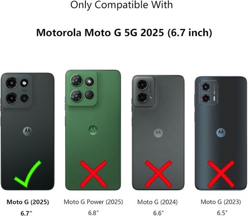 حافظة لهاتف Moto G 5G 2025 مع واقي شاشة، حافظة هاتف لطيفة لامعة للنساء والفتيات، حافظة هاتف رفيعة من السيليكون الناعم المقاوم للصدمات لهاتف Motorola G 5G 2025-Pink Purple in Kuwait