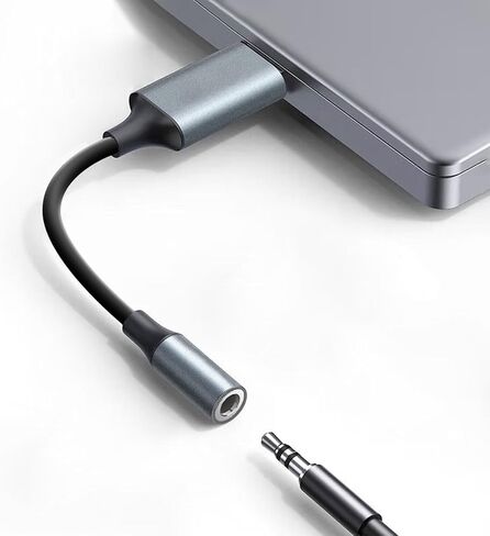 External Sound Card USB to 3.5mm Female Adapter - Plug-and-Play Audio Converter for Headphones, PC, Laptop, PS4/PS5, Desktop in Saudi Arabia