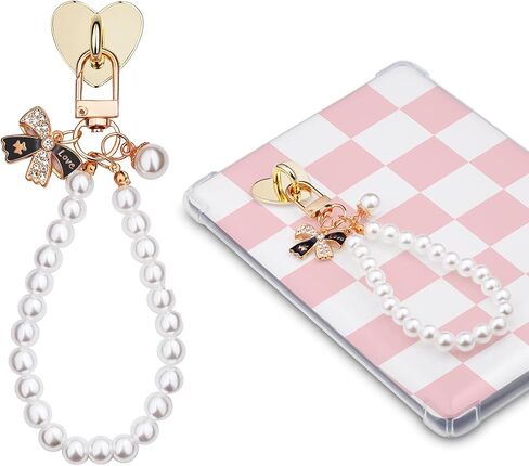 sunla Charm Chains for Kindle, Cute E-reader Phone Charm Bracelets Accessories Gift for Reader Booklovers Women for Kindle/Phone/Camera/Bag Decor in Kuwait