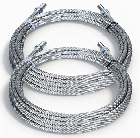كابلات المعادل N372 مناسبة لطراز السيارات الدوارة SPO10 2-Post Lift استبدال BH7529-86، مجموعتان، 30 قدم in Saudi Arabia