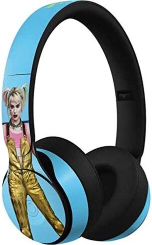 ملصق Skinit متوافق مع Beats Solo Pro - مرخص رسميًا من Warner Bros لا تعبث بتصميم Harley Quinn in Saudi Arabia