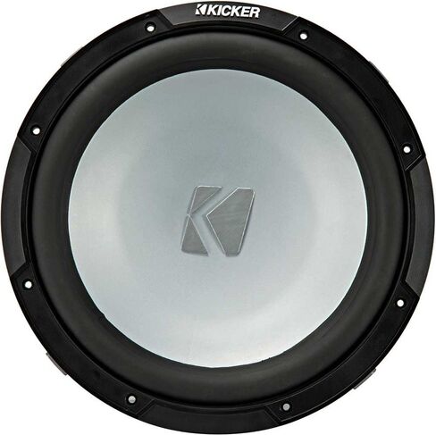 KICKER Subwoofer and Grille Package of 2 Items 12" Marine Subwoofer (2-ohm) with LED Charcoal Grille 45KM122+45KMG12C in Saudi Arabia