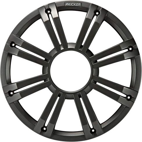 KICKER Subwoofer and Grille Package of 2 Items 12" Marine Subwoofer (2-ohm) with LED Charcoal Grille 45KM122+45KMG12C in Saudi Arabia