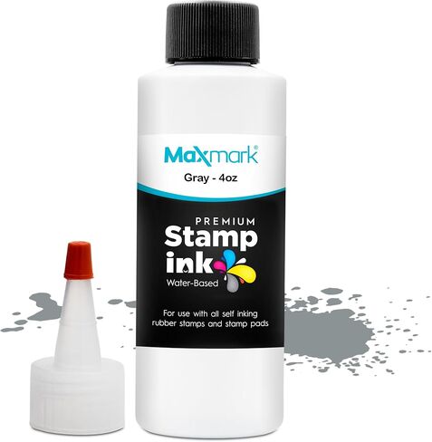 MaxMark Premium Refill Ink for self Inking Stamps and Stamp Pads, Black Color - 1 oz. - Pack of 2 in Kuwait