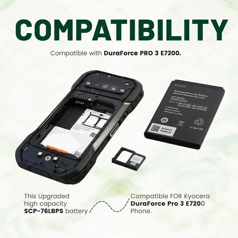 [4300mAh] SCP-76LBPS Battery, 2025 Upgraded Replacement Battery for E7200 DuraForce PRO 3 in Saudi Arabia