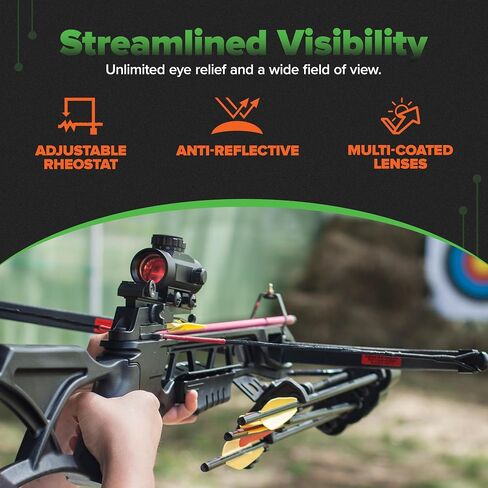 TRUGLO GOBBLE-STOPPER 30 مم 3-MOA تركيا للصيد نقاط مركزية مزدوجة اللون مع عدسات متعددة المغلفة، متوفرة باللون الأسود غير اللامع المؤكسد أو لمسة نهائية حقيقية in Saudi Arabia