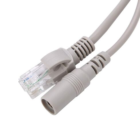 Brrnoo RJ45+DC Ethernet CCTV Cable Cat 5 وصلة الطاقة لكاميرات IP نظام NVR (15M) in Kuwait
