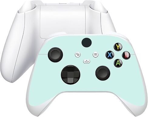غلاف جلدي متوافق مع Xbox Series S، مجموعة كاملة من ملصقات الفينيل الواقية لوحدة التحكم في الألعاب ووحدة التحكم (وردي) in Kuwait