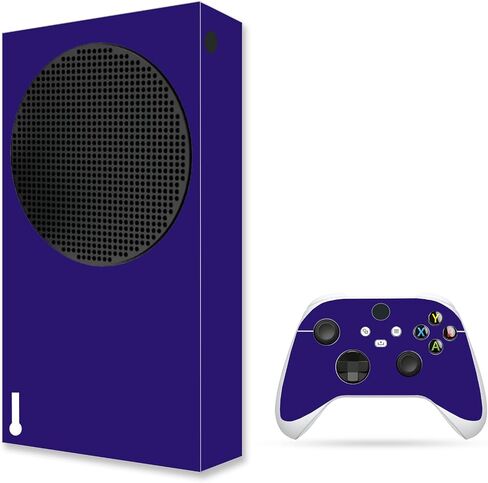 غلاف جلدي متوافق مع Xbox Series S، مجموعة كاملة من ملصقات الفينيل الواقية لوحدة التحكم في الألعاب ووحدة التحكم (وردي) in Kuwait