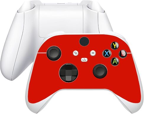 غلاف جلدي متوافق مع Xbox Series S، مجموعة كاملة من ملصقات الفينيل الواقية لوحدة التحكم في الألعاب ووحدة التحكم (وردي) in Kuwait
