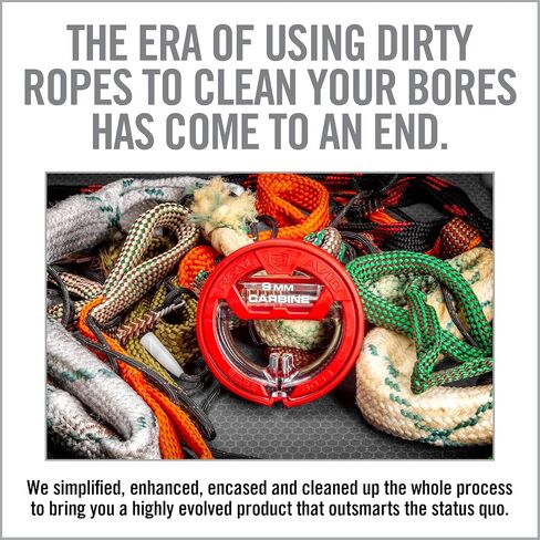 Real Avid Bore Boss Gun Cleaning System - Rapid Pull Through Barrel & Bore Cleaning Cable with Integrated Brush & Mop - Choose Style Below in Saudi Arabia
