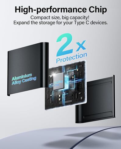 قارئ بطاقة SD USB C من HICOBER، 3 في 1 لأجهزة الكمبيوتر المحمول والهاتف والكمبيوتر اللوحي، رمادي | جسم ألومنيوم متين يساعد على تبديد الحرارة بسرعة للحصول على أداء مستقر؛ يقرأ محركات أقراص SD وTF وUSB بسعة تصل إلى 2 تيرابايت عبر USB-C in Kuwait