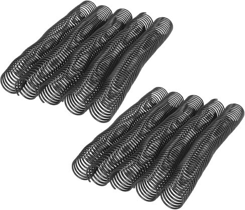 ZJchao 20 Piece Spiral Binding Coils, 48 Teeth, 4:1 Pitch, Plastic, 280 Sheet Capacity, Document Binding Coils in Saudi Arabia