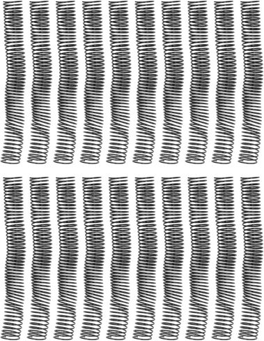 ZJchao 20 Piece Spiral Binding Coils, 48 Teeth, 4:1 Pitch, Plastic, 280 Sheet Capacity, Document Binding Coils in Saudi Arabia