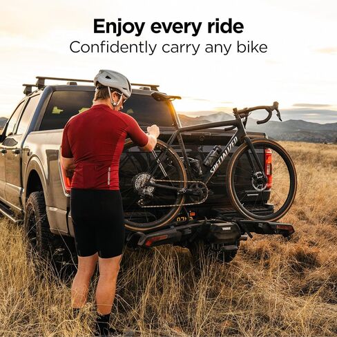 Thule Epos 3 Bike Rack with Lights & License Plate Holder- E-Bike Compatible- 75lb (150lb Total) Capacity- Fits 2" Hitch in Saudi Arabia