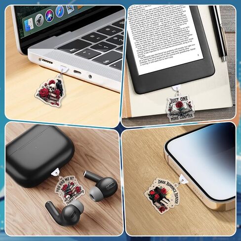 Wxiben Dust Plug Charm for Kindle - 9 Pack Dust Plug Compatible with Type C/USB C Charging Port Pendant Plug Cover for Phone E-Reader Book Lover Gifts Dust Plug Accessories for Women Men in Saudi Arabia