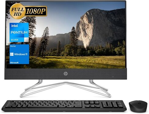 كمبيوتر مكتبي HP 27 الكل في واحد بشاشة تعمل باللمس، ذاكرة وصول عشوائي DDR5 سعة 32 جيجابايت، محرك أقراص SSD سعة 1 تيرابايت، Intel 12 Core Ultra 7 155U، شاشة لمس FHD IPS، لوحة مفاتيح وماوس لاسلكي، Win 11 Pro، كاميرا 1080 بكسل، مع ملحقات in Kuwait