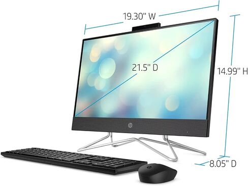 كمبيوتر مكتبي HP 27 الكل في واحد بشاشة تعمل باللمس، ذاكرة وصول عشوائي DDR5 سعة 32 جيجابايت، محرك أقراص SSD سعة 1 تيرابايت، Intel 12 Core Ultra 7 155U، شاشة لمس FHD IPS، لوحة مفاتيح وماوس لاسلكي، Win 11 Pro، كاميرا 1080 بكسل، مع ملحقات in Kuwait