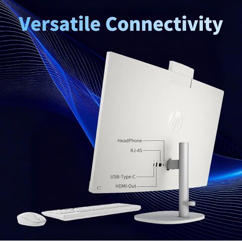 كمبيوتر مكتبي HP 27 الكل في واحد بشاشة تعمل باللمس، ذاكرة وصول عشوائي DDR5 سعة 32 جيجابايت، محرك أقراص SSD سعة 1 تيرابايت، Intel 12 Core Ultra 7 155U، شاشة لمس FHD IPS، لوحة مفاتيح وماوس لاسلكي، Win 11 Pro، كاميرا 1080 بكسل، مع ملحقات in Kuwait