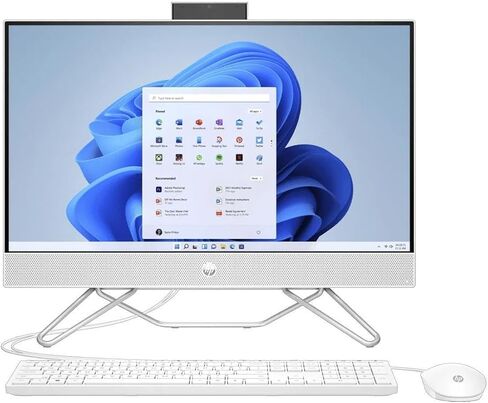 HP 2024 24-CB100 All-in-One Desktop 23.8" FHD IPS Touch 6-Core Intel Core i3-1215U Intel UHD Graphics 8GB DDR4 256GB NVMe SSD, Webcam Keyboard, Mouse Windows 11 Home (Renewed) in Kuwait