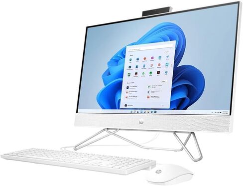 HP 2024 24-CB100 All-in-One Desktop 23.8" FHD IPS Touch 6-Core Intel Core i3-1215U Intel UHD Graphics 8GB DDR4 256GB NVMe SSD, Webcam Keyboard, Mouse Windows 11 Home (Renewed) in Kuwait