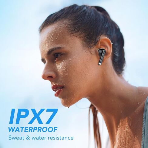 QXQ 2025 New Wireless Earbuds, Bluetooth 5.4 Headphones HiFi Stereo with 4 ENC Mic, 40H Mini Ear Buds in-Ear Noise Cancelling Earbuds, Ultra Light Sport Earphones for TV Smart Phone Laptop Computer in Saudi Arabia