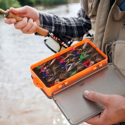 Soulchen 4 Pack Fly Fishing Boxes Fishing Lure Boxes Double Sided Waterproof Tackle Containers Plastic Bait Storage Lure Containers Portable Pocket Storage 7.09 x 3.94 x 1.85 Inch in Saudi Arabia