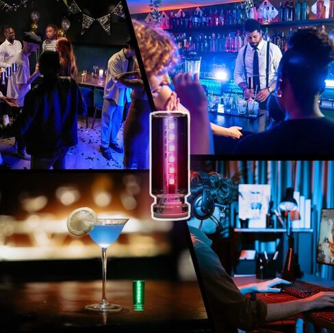 Car USB Light Bulbs, Retro Glass Bottle LED Night Lamp with Touch Dimmable Control, 13 Modes & 7 Colors, Portable Interior Car Lights for Vehicle, Bedroom, Camping, Party Decor,2PCS in Kuwait