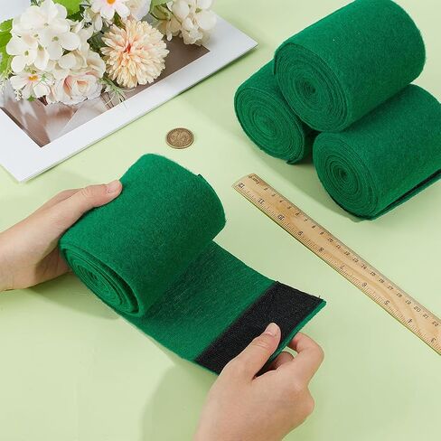 OLYCRAFT 4Pcs Tree Protectors for Slacklines Ziplines 2.1 Yard Tree Swing Trunk Protector Guards Non Slip Felt Wrap Wear with Hook and Loop Fastener for Ziplines Hammocks Slackline Rope-3.9 Inch Wide in Saudi Arabia