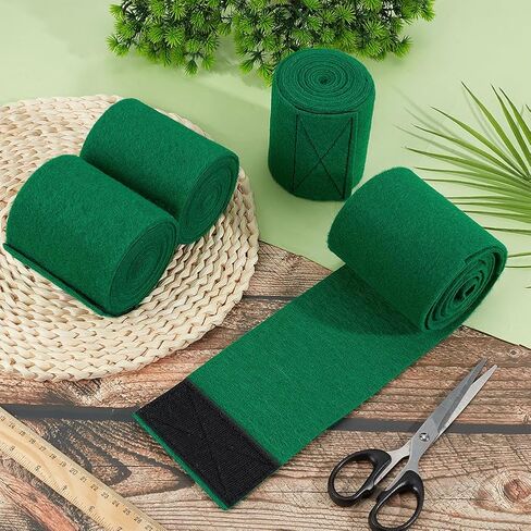 OLYCRAFT 4Pcs Tree Protectors for Slacklines Ziplines 2.1 Yard Tree Swing Trunk Protector Guards Non Slip Felt Wrap Wear with Hook and Loop Fastener for Ziplines Hammocks Slackline Rope-3.9 Inch Wide in Saudi Arabia