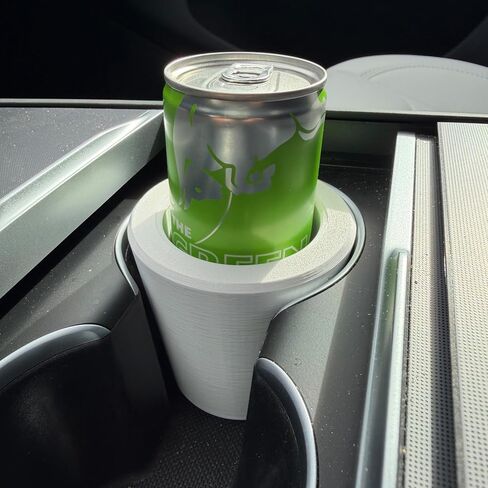 Red Bull Slim Can Cup Holder Adapter (3D Printed in The USA) (Space Grey) in Saudi Arabia