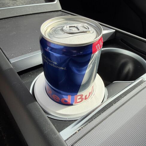 Red Bull Slim Can Cup Holder Adapter (3D Printed in The USA) (Space Grey) in Saudi Arabia