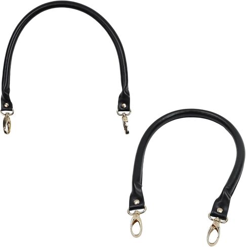 Semetall النبيذ الأحمر محفظة الأشرطة استبدال 2 حزمة 40 سم / 15.7 "الطول الإجمالي بو الجلود حقيبة يد مقابض محفظة جلدية مقابض مع زر معدني in Kuwait