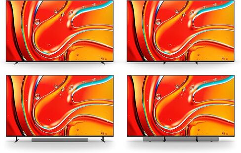 Sony K65XR70 65 Inch 4K Bravia LCD Mini LED Full Array HDR Google TV with a Sanus VMPL50A-B1 Tilting Wall Mount for 32-85 Inch Flat Screen TVs (2024) in Saudi Arabia