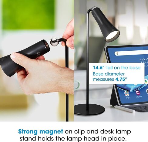 OttLite Switch 3-in-1 Rechargeable Task Lamp, Clearsun, White, Retail in Saudi Arabia