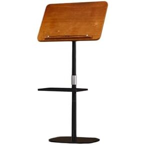 Adjustable Floor Stand Podium with Tray, Perfect for Holding Textbooks and Sheet Music, Ideal for Presentations and Performances in Saudi Arabia