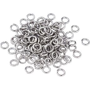 KISSITTY 2000pcs 10mm Stainless Steel Open Jump Rings Connectors 1mm Thick Chainmail Making Jewelry Findings in Kuwait