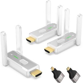 جهاز إرسال واستقبال HDMI لاسلكي و2 جهاز استقبال 500 قدم/150 متر + جهاز إرسال واستقبال HDMI لاسلكي 328 قدم/100 متر in Saudi Arabia