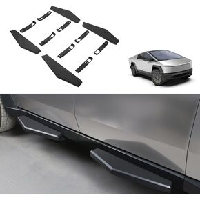 2Pcs Running Boards Compatible with Tesla Cybertruck – 800lbs Load Capacity, Heavy-Duty Carbon Steel Side Steps with All-Weather Anti-Slip Design, Bolt-On Installation, Hollow Style Accessory in Saudi Arabia