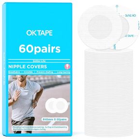 OK TAPE Nipple Covers for Men,120PCS,Nipple Pasties Chafe-Free Protection with Non-Adhesive Center,Nipple Pads Guards for Running,Daily and Business Meetings in Kuwait