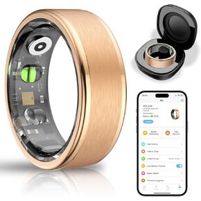 Smart Ring with Sleep Monitor for Women Men,Fitness Tracker with Heart Rate,Blood Oxygen,Steps,IP68 Waterproof Smart Rings,5-7 Days Battery Life for iOS Android,No App Fee（Silver,11） in Kuwait