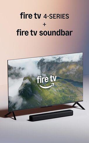 Amazon Fire TV 50" 4-Series (newest model) with Fire TV Soundbar in Saudi Arabia
