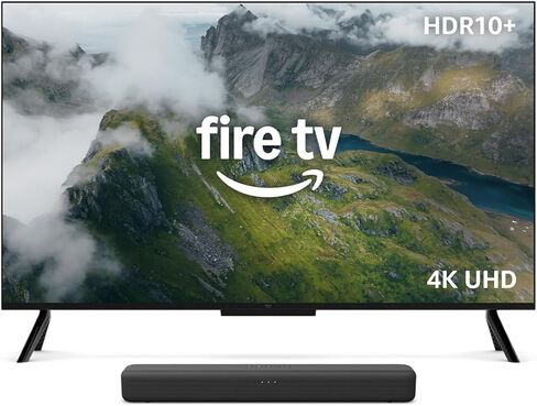 Amazon Fire TV 50" 4-Series (newest model) with Fire TV Soundbar in Saudi Arabia