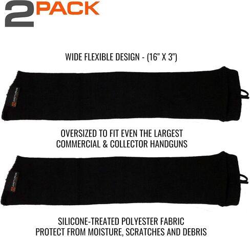 Arcturus Silicone-Treated Handgun Socks - Wide, Flexible Design (3" x 16") Easily Fits Your Pistol or Revolver. in Saudi Arabia