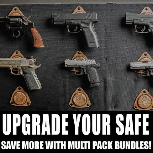 SofHold Gun Magnet Mount for Vehicle & Home Made in USA Premium Hand Crafted Leather Strong Heavy Duty 50lbs Magnet Mount for Pistol, Rifle, & Shotgun in Saudi Arabia