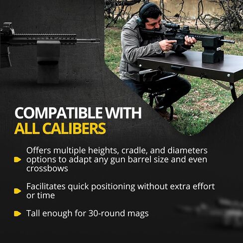 BenchMaster X-Block Shooting Rest Blocks, XL & Standard Sizes, High-Density Foam Rifle Bench Rest, Resistant to Gun Oil & Water in Saudi Arabia