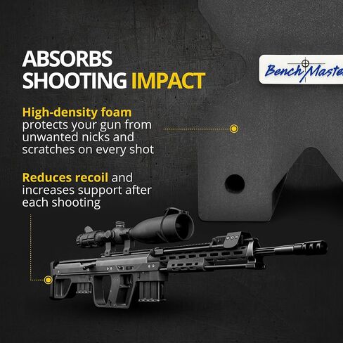 BenchMaster X-Block Shooting Rest Blocks, XL & Standard Sizes, High-Density Foam Rifle Bench Rest, Resistant to Gun Oil & Water in Saudi Arabia
