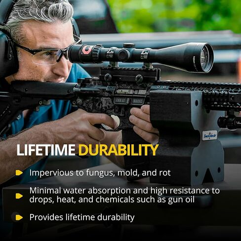 BenchMaster X-Block Shooting Rest Blocks, XL & Standard Sizes, High-Density Foam Rifle Bench Rest, Resistant to Gun Oil & Water in Saudi Arabia