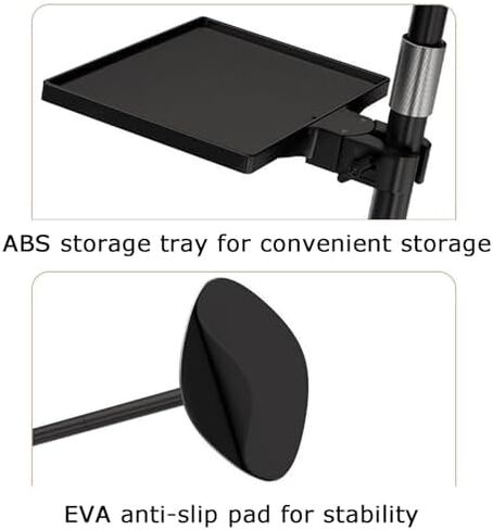 Adjustable Floor Stand Podium with Tray, Perfect for Holding Textbooks and Sheet Music, Ideal for Presentations and Performances in Saudi Arabia